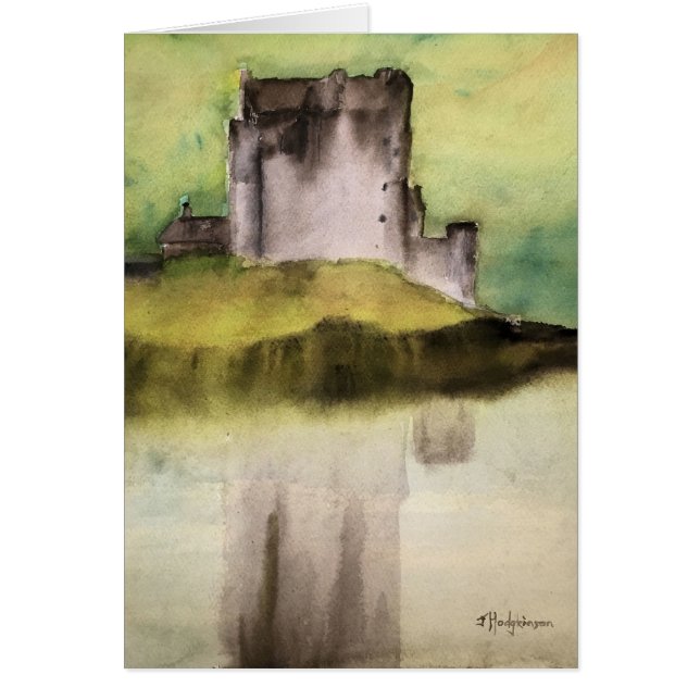 SKOTTET ROCKERAR KORTET HÄLSNINGSKORT (Framsidan)