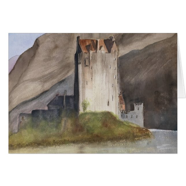 SKOTTET ROCKERAR KORTET HÄLSNINGSKORT (Framsidan Horizontal)