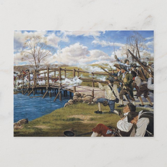 Skottet som hördes runt hela världen Slaget vid Co Vykort (Framsida)