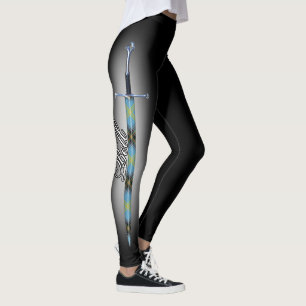 Skottet stålsätter klan sätta en klocka på leggings