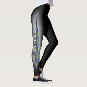 Skottet stålsätter svärd för den klanMurray Leggings