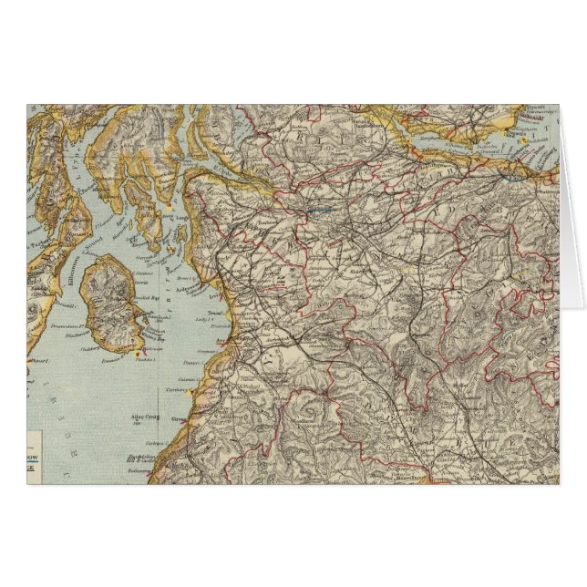Skottland 12 hälsningskort (Framsidan Horizontal)