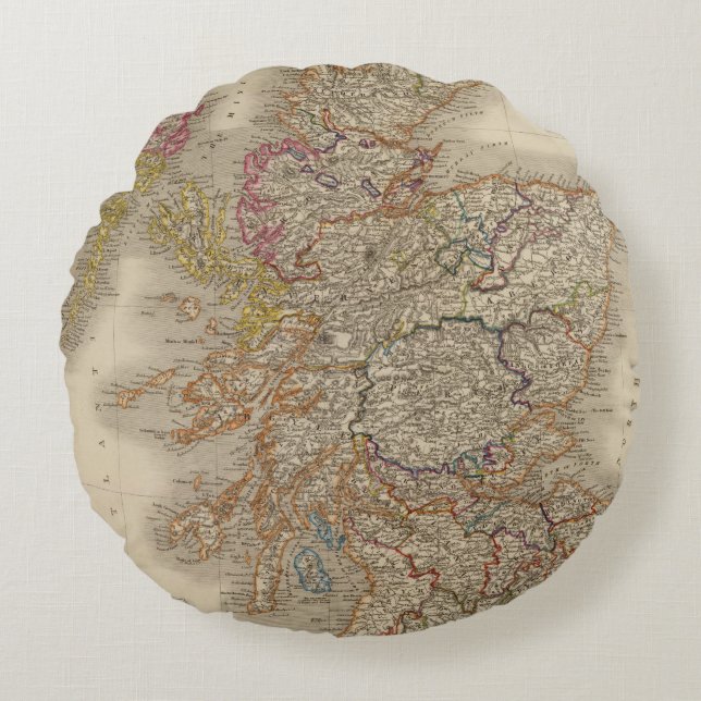 Skottland 12 rund kudde (Framsidan)