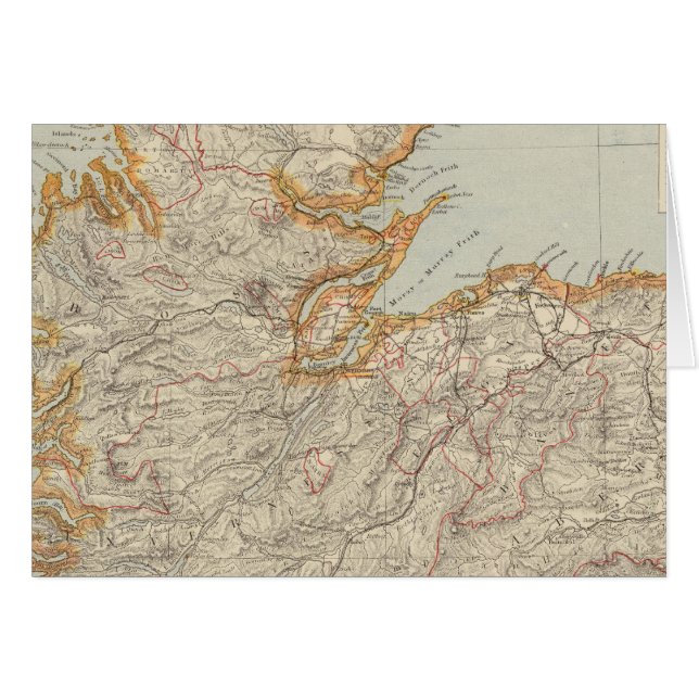 Skottland 13 hälsningskort (Framsidan Horizontal)
