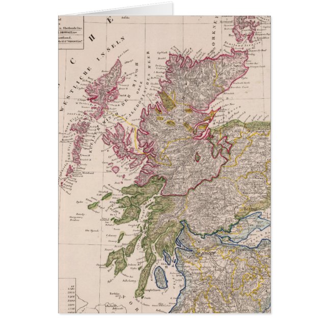 Skottland 14 hälsningskort (Framsidan)