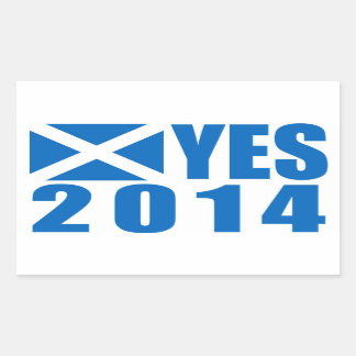 Skottland 2014 YES Sticker Rektangulärt Klistermärke