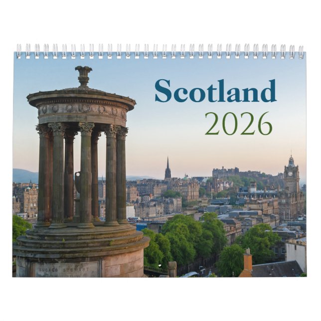 Skottland 2026 Fotokalender Kalender (Omslag)