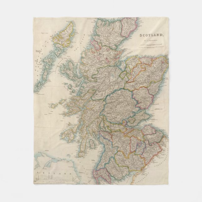 Skottland 3 fleecefilt (Framsidan)