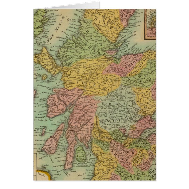 Skottland 3 hälsningskort (Framsidan)