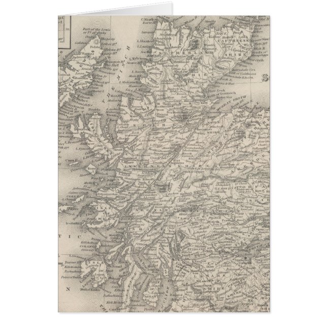 Skottland 4 hälsningskort (Framsidan)