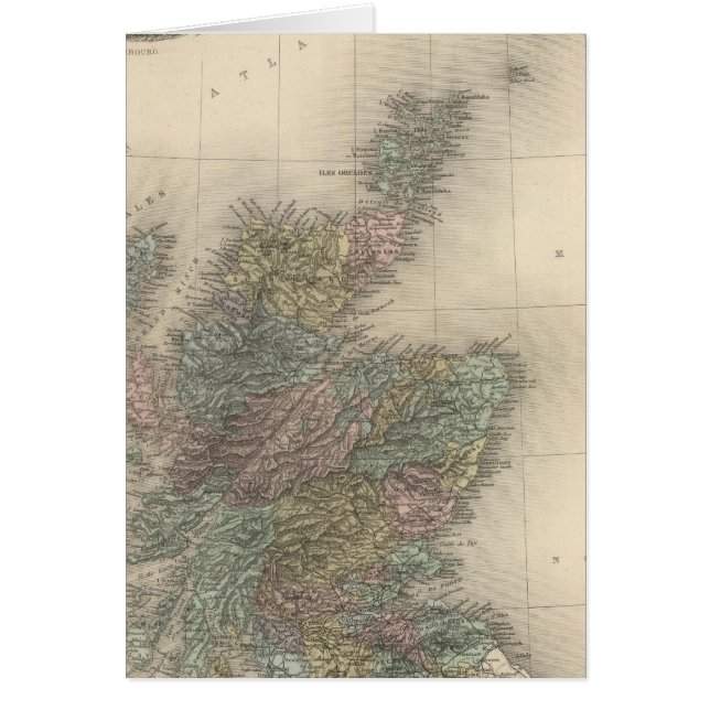 Skottland 4 hälsningskort (Framsidan)