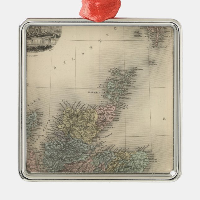 Skottland 4 julgransprydnad metall (Framsidan)