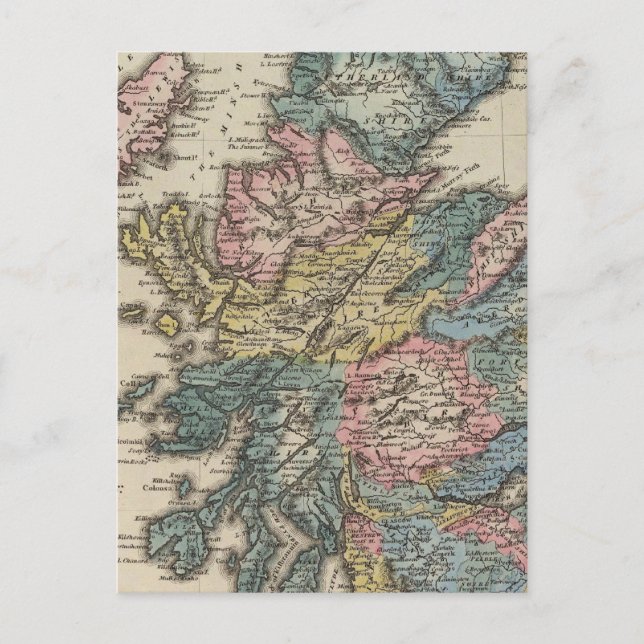 Skottland 8 vykort (Framsida)