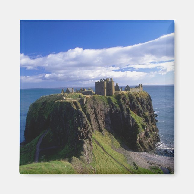 Skottland, Aberdeen. Dunnotar Castle. Magnet (Framsidan)