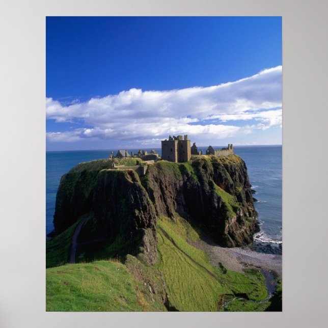 Skottland, Aberdeen. Dunnotar Castle. Poster (Framsidan)