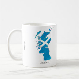 Skottland/Alba målat karta Scottish Gaelic mugg