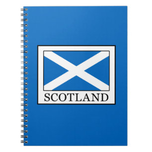 Skottland Anteckningsbok Med Spiral