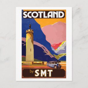Skottland av S.M.T. vintage resor Vykort