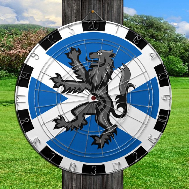 Skottland Dartboard & Rampant, Flagga darts/match Darttavla (Skapare uppladdad)