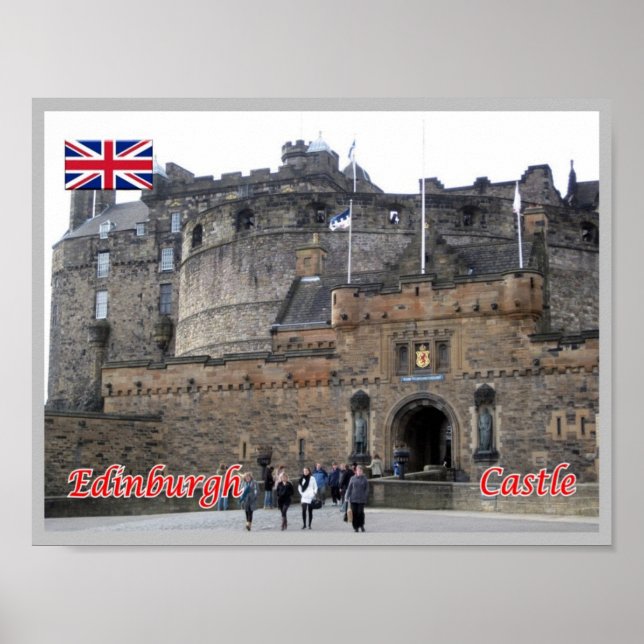 Skottland - Edinburgh - Castle - Poster (Framsidan)