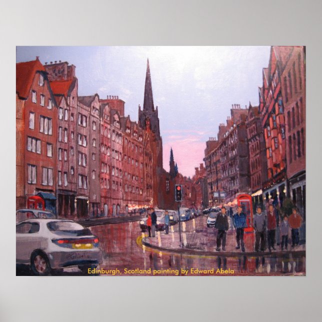 Skottland, Edinburgh Poster (Framsidan)