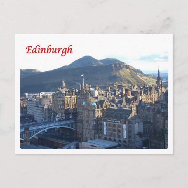 Skottland - Edinburgh - Vykort (Framsida)