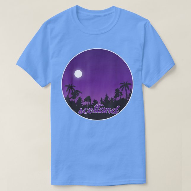 Skottland efter natt med Handflatan T-Shirt (Design framsida)