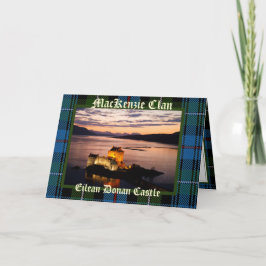 Skottland Eilean Donan Castle - MacKenzie klan-kor Kort