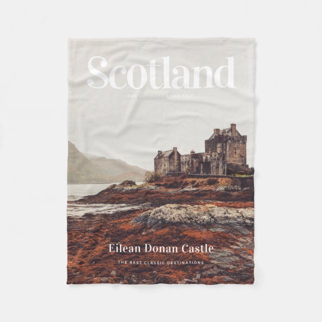 Skottland, Eilean Donan Castle, Skottland Fleecefilt (Framsidan)