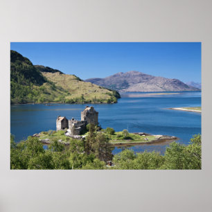 Skottland - Eilean Donan slottaffisch Poster