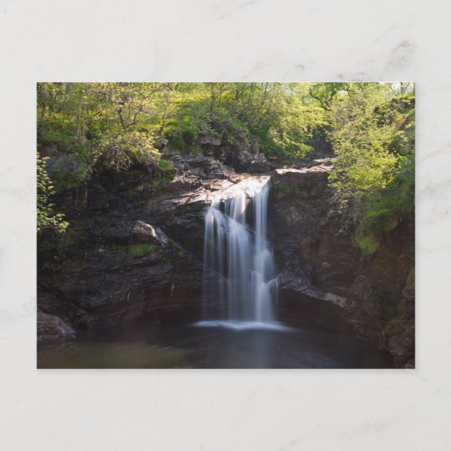Skottland - Falls of Falloch vycard Vykort (Framsida)