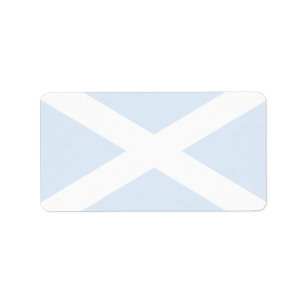 Skottland flagga adressetikett