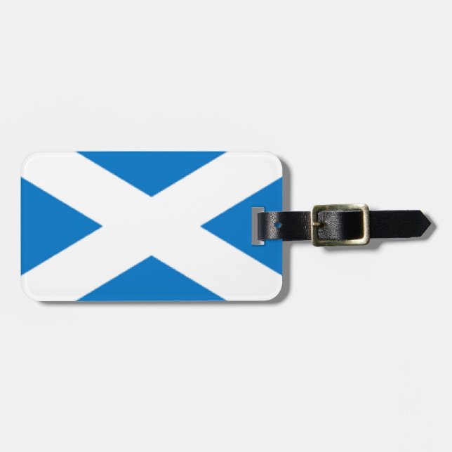 Skottland flagga bagagebricka (Horisontell Framsida)