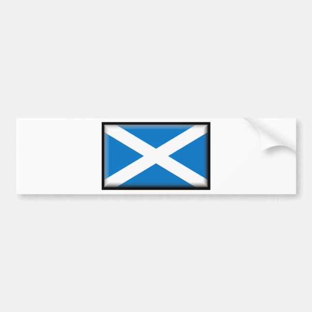 Skottland flagga bildekal (Framsidan)