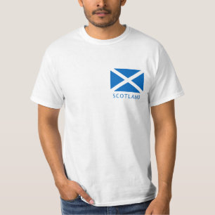 Skottland flagga och lejon våldsam T-tröja Tee Shirt