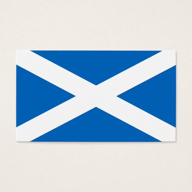 Skottland Flagga - Scottish Flagga Souvenir Visitkort (Framsidan)