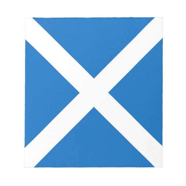 Skottland flagga Scottish Saltire Anteckningsblock (Framsida)