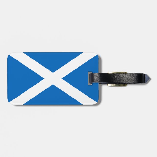 Skottland flagga Scottish Saltire Bagagebricka (Baksida Vågrät)