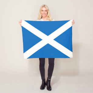 Skottland flagga Scottish Saltire Fleecefilt