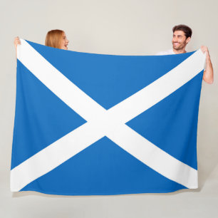 Skottland flagga Scottish Saltire Fleecefilt