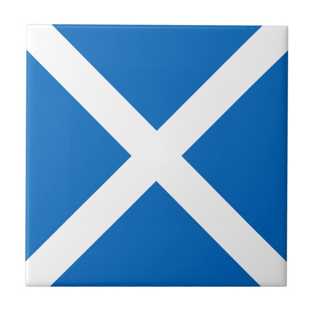 Skottland flagga Scottish Saltire Kakelplatta (Framsidan)