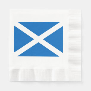 Skottland flagga Scottish Saltire Pappersservett