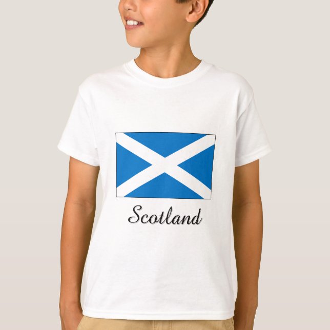 Skottland flaggadesign tee shirt (Framsida)