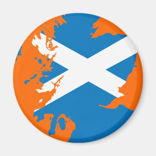 Skottland flaggakarta magnet
