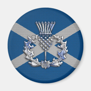 Skottland för kolfibertryck flagga magnet