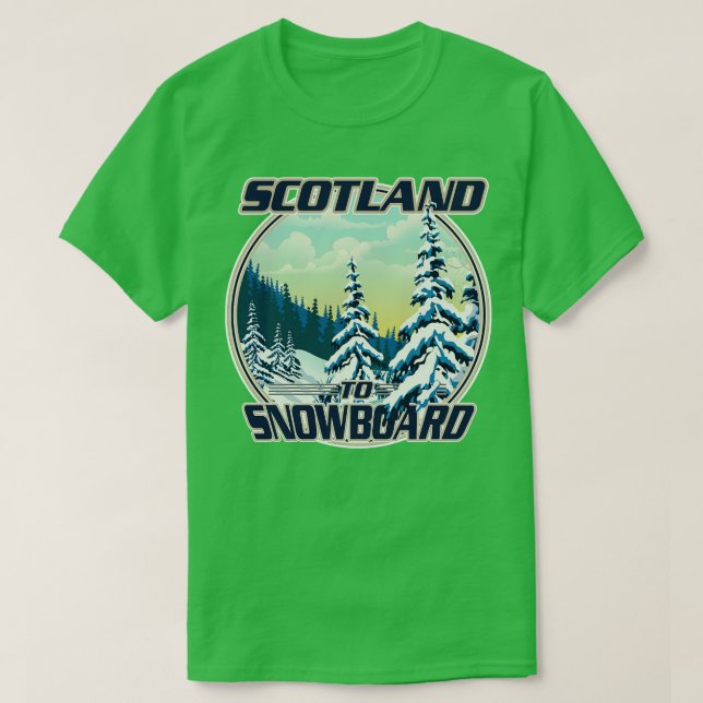 Skottland för snö t shirt (Design framsida)