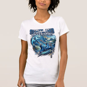 Skottland Fotboll Ande Skelett Anfallare Nationer  T Shirt