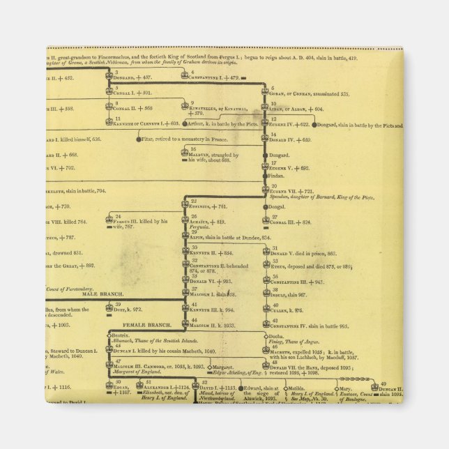 Skottland från 404 till 1603 magnet (Framsidan)