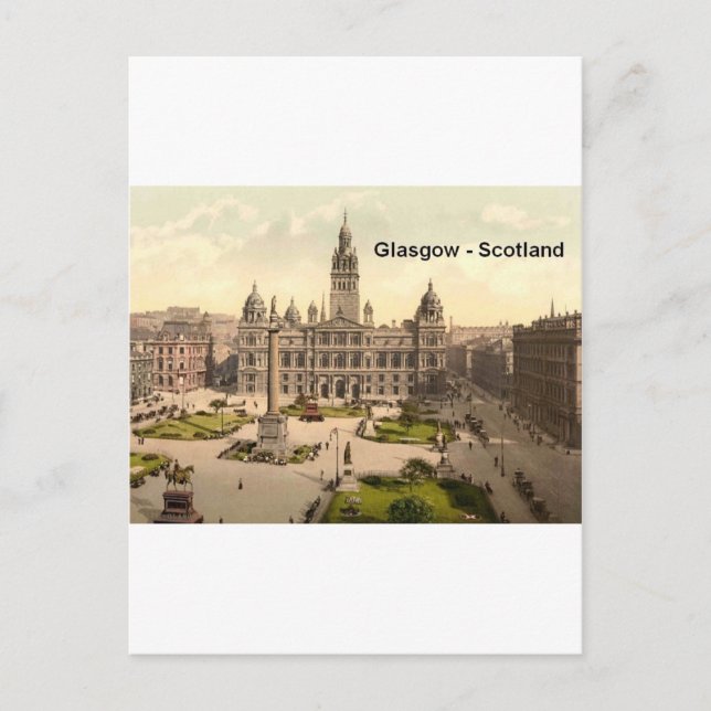Skottland Glasgow George Square (St.K.) Vykort (Framsida)