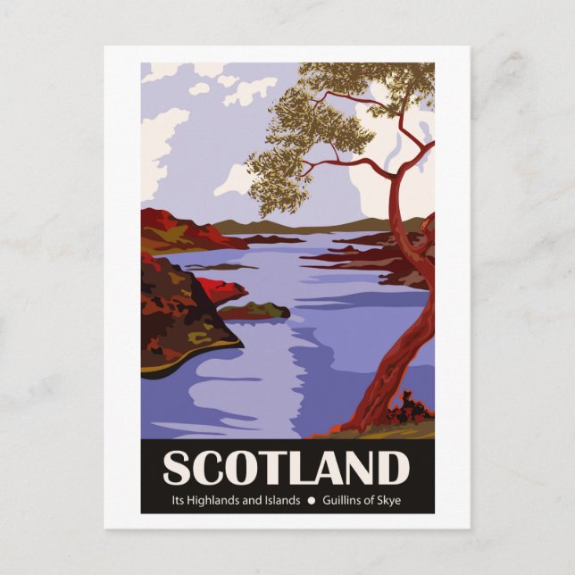 Skottland, Guillins av Skye Vykort (Framsida)